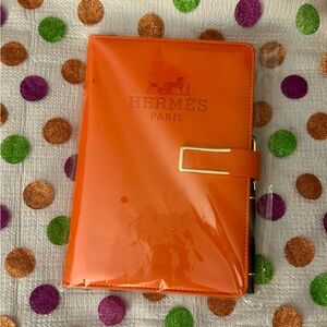 Hermes Orange Notebook with Pen Set VIP